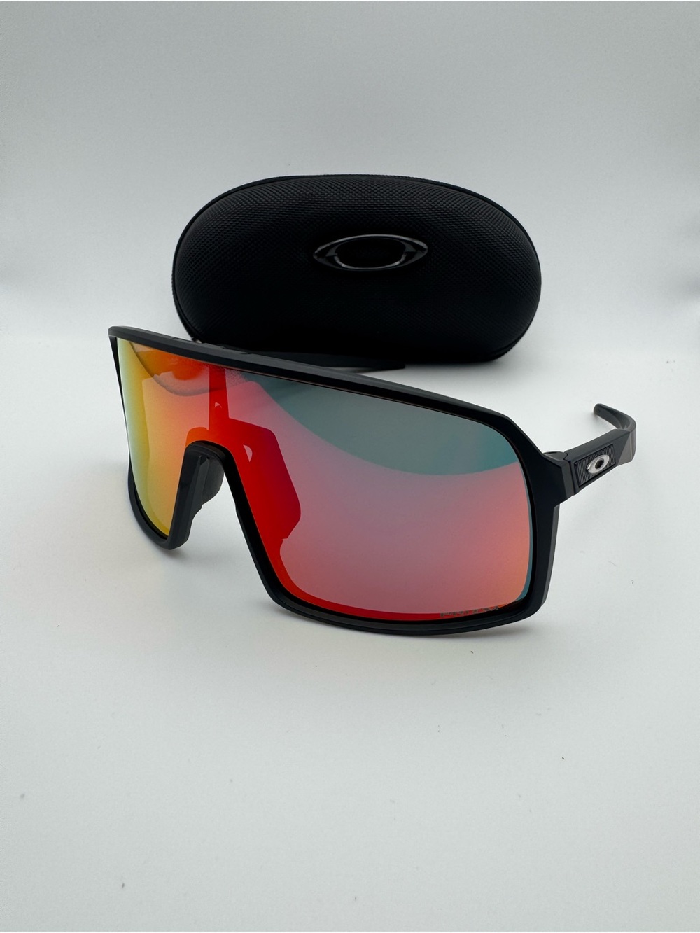Oakley Sutro Sunglasses - Matte Black Frame / Red Mirrored Lens